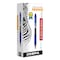 Zebra Pen Sarasa Dry Gel X20 Gel Pen, Retractable, Medium 0.7 mm, Blue Ink, Clear/Blue Barrel, PK12 46820 - alternate 2